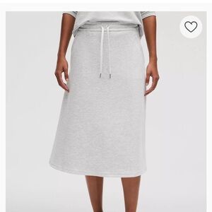 Lululemon modal blend HR A line midi Gray Women's Skirt